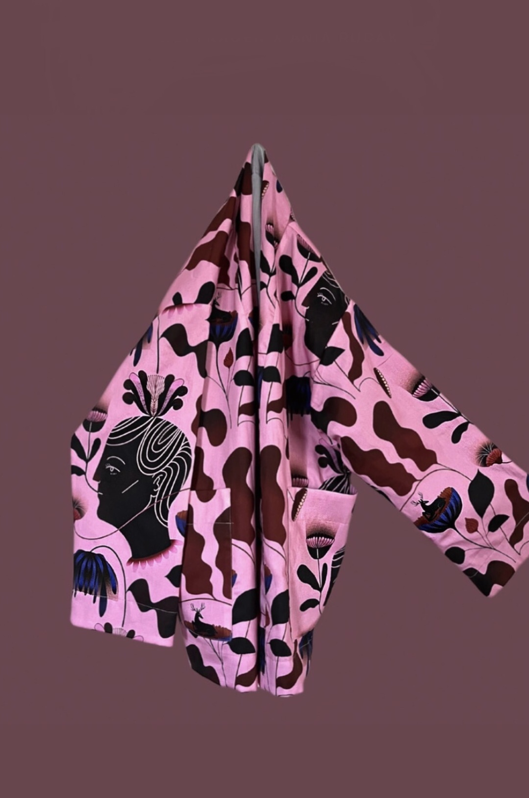 Aurelia & Zwei Frauen Nubia kimono marsala