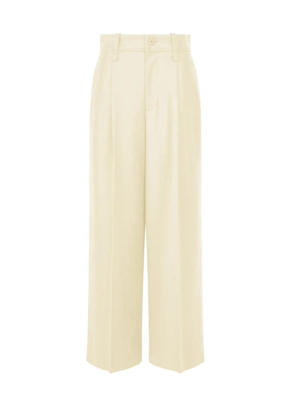 Issey Miyake Shell rovné kalhoty off-white
