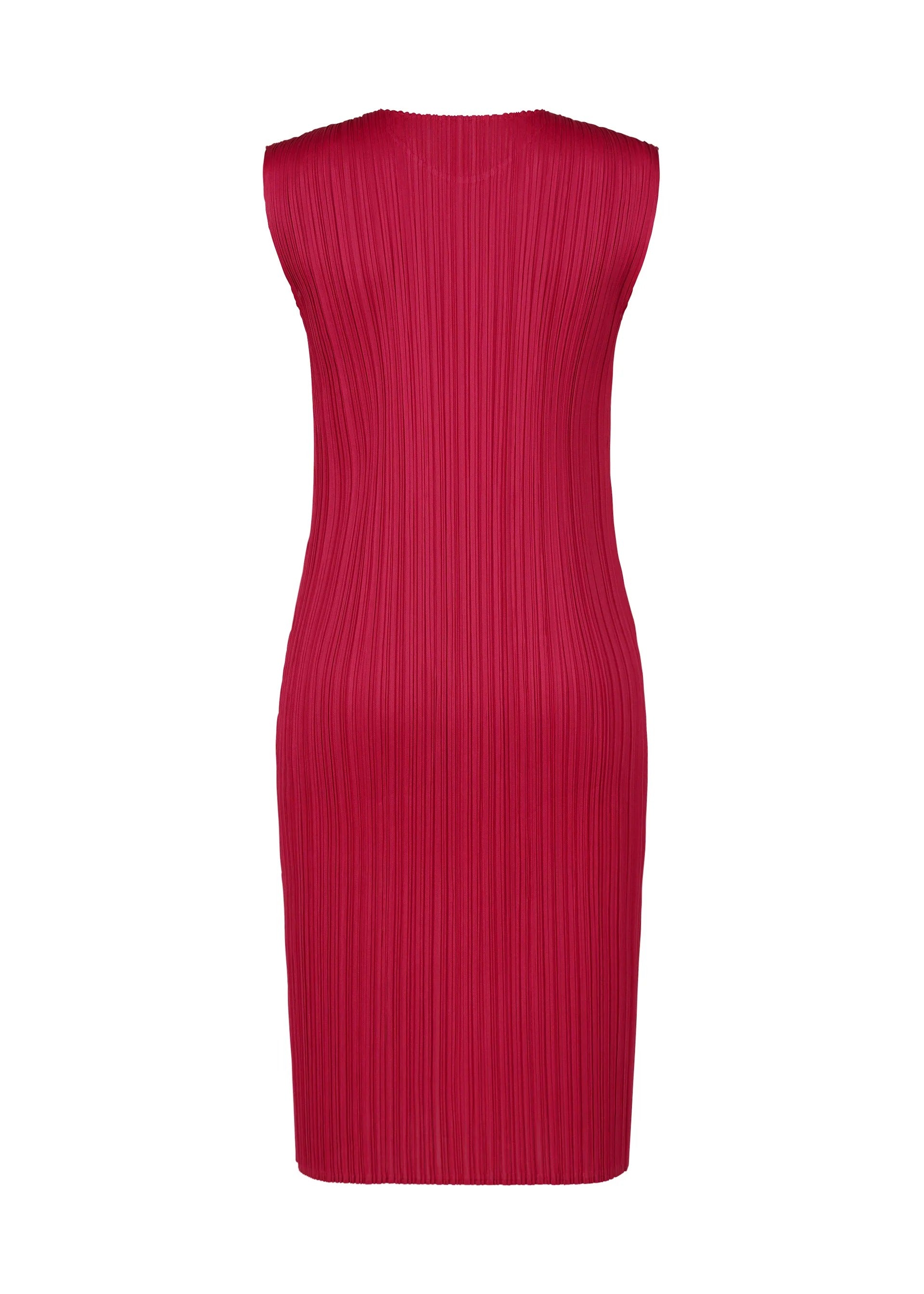 Issey Miyake New Colorful Basics 4 šaty karmínové vel. 3