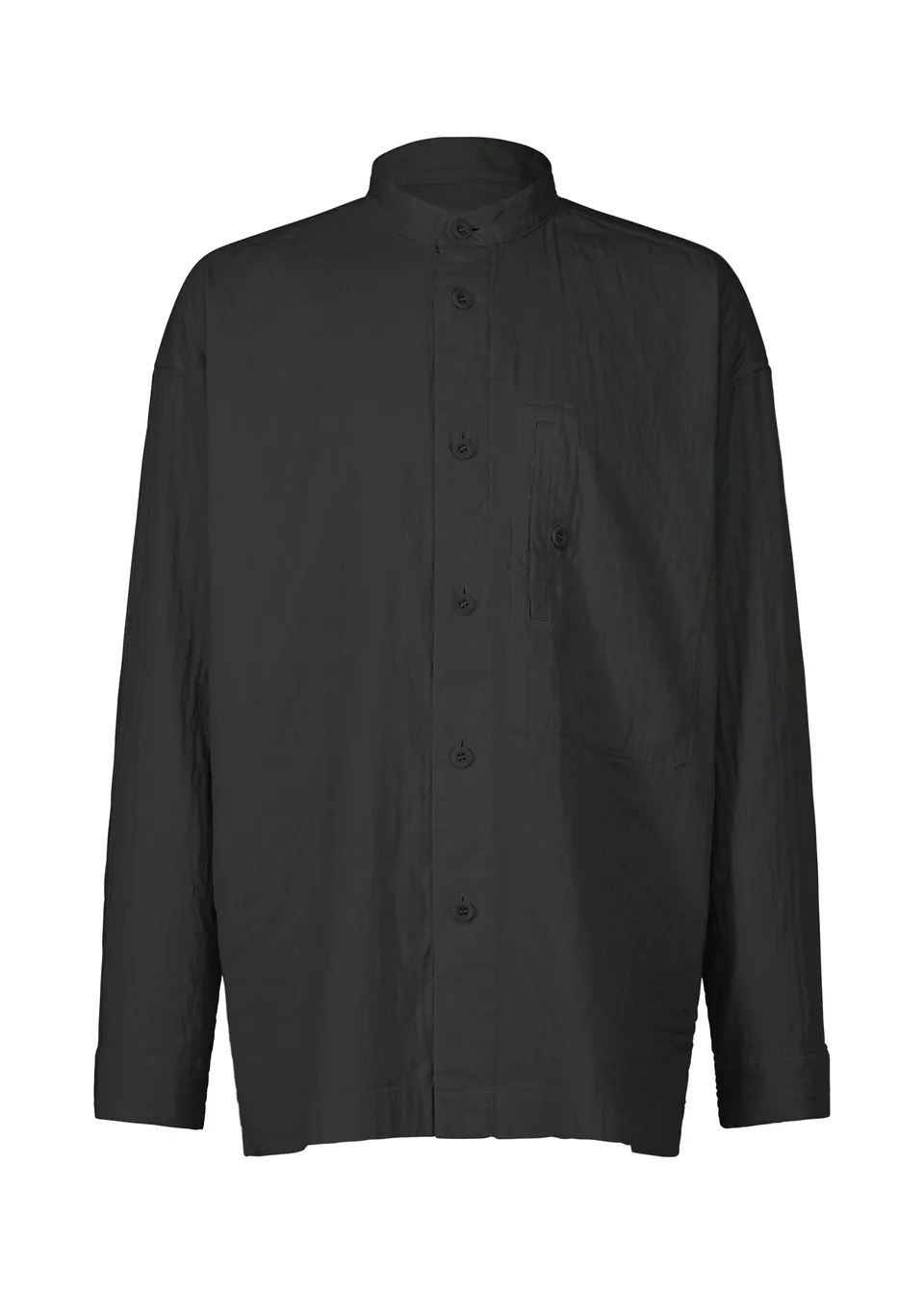 Issey Miyake IM Men Double Face Cotton košile černá