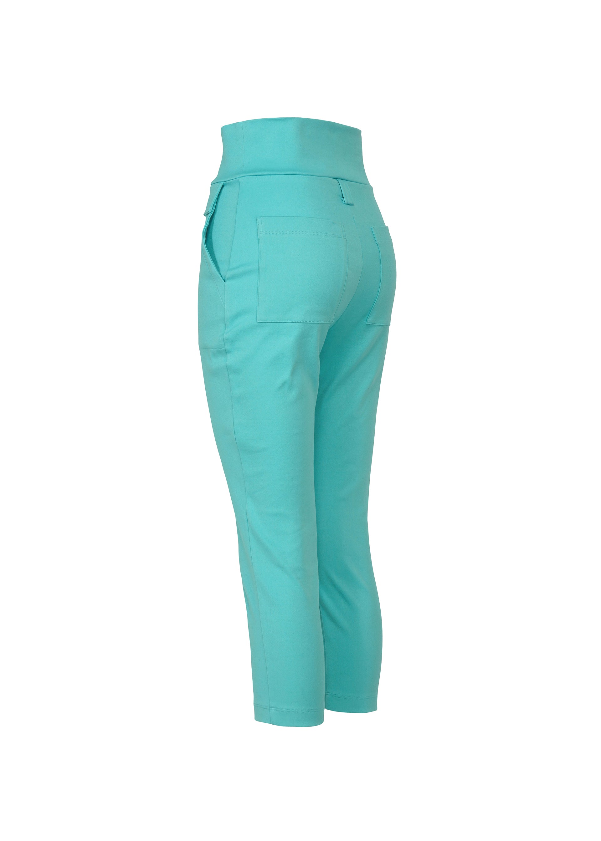 Issey Miyake Extension Cotton capri kalhoty off-white strečové