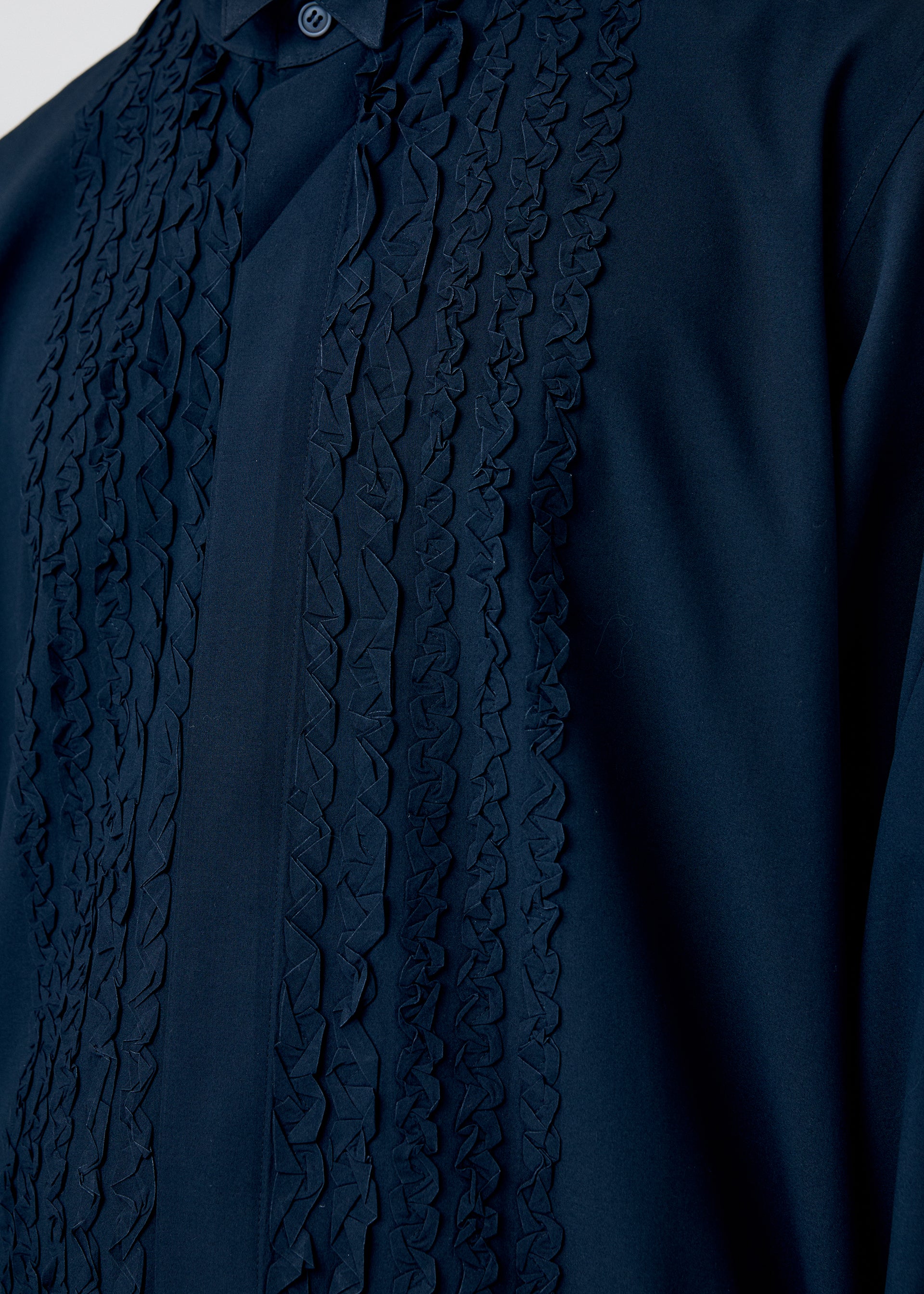 Issey Miyake Homme Plissé Embroidery košile bílá vel. 3