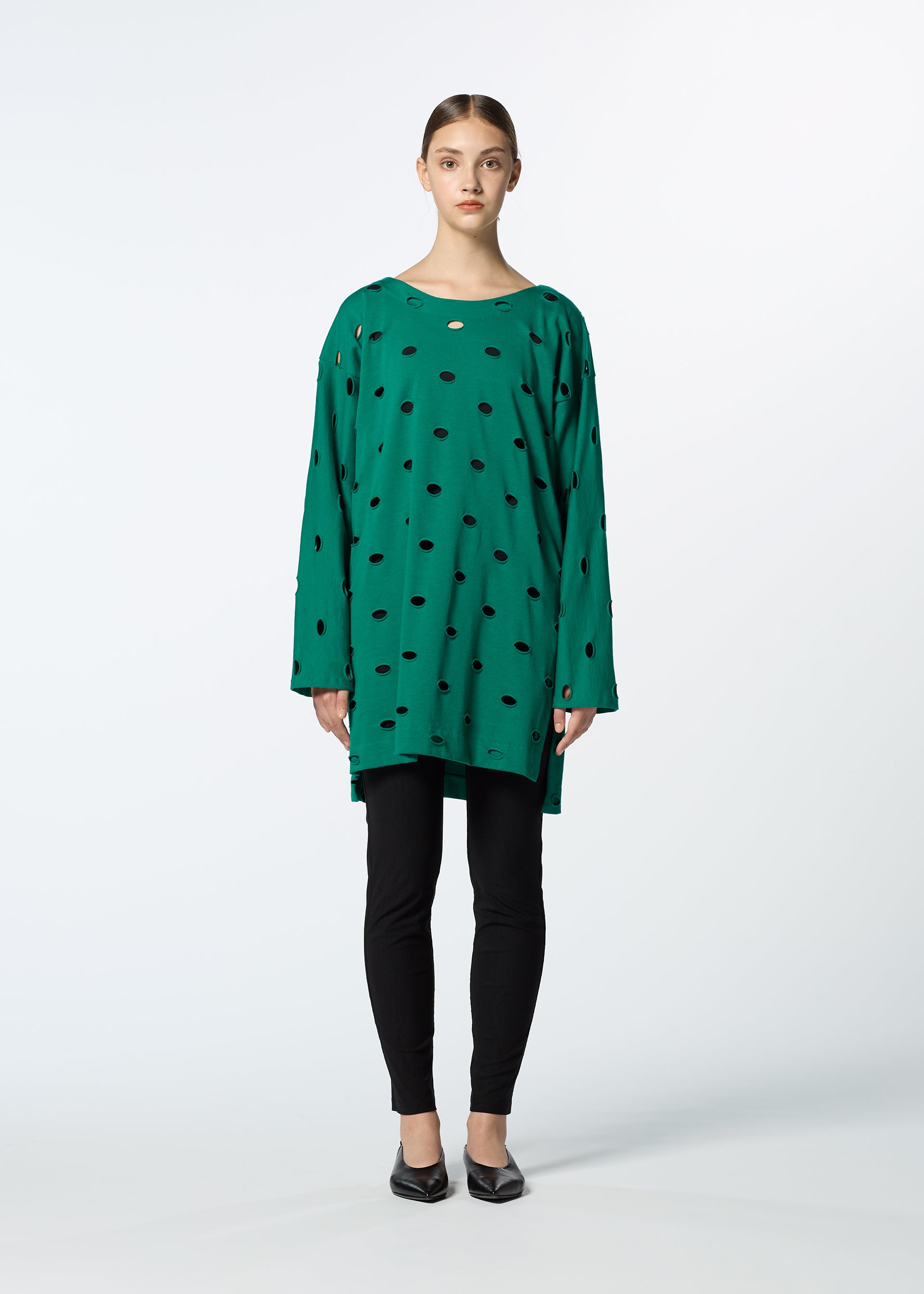 Issey Miyake HaaT Nylon Stretch Bottom kalhoty černé strečové