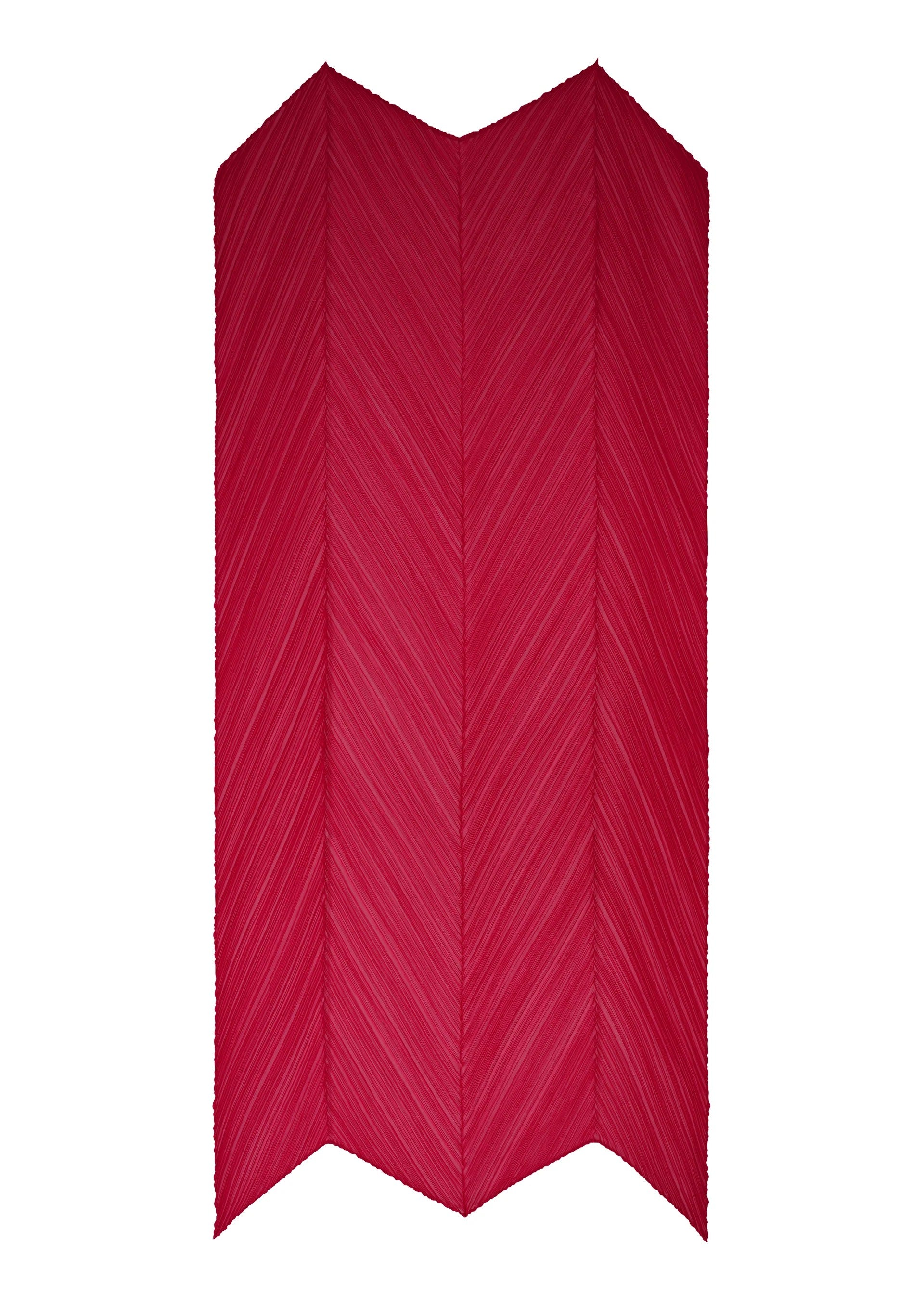 Pleats Please Issey Miyake Colorful Scarf šála karmínová