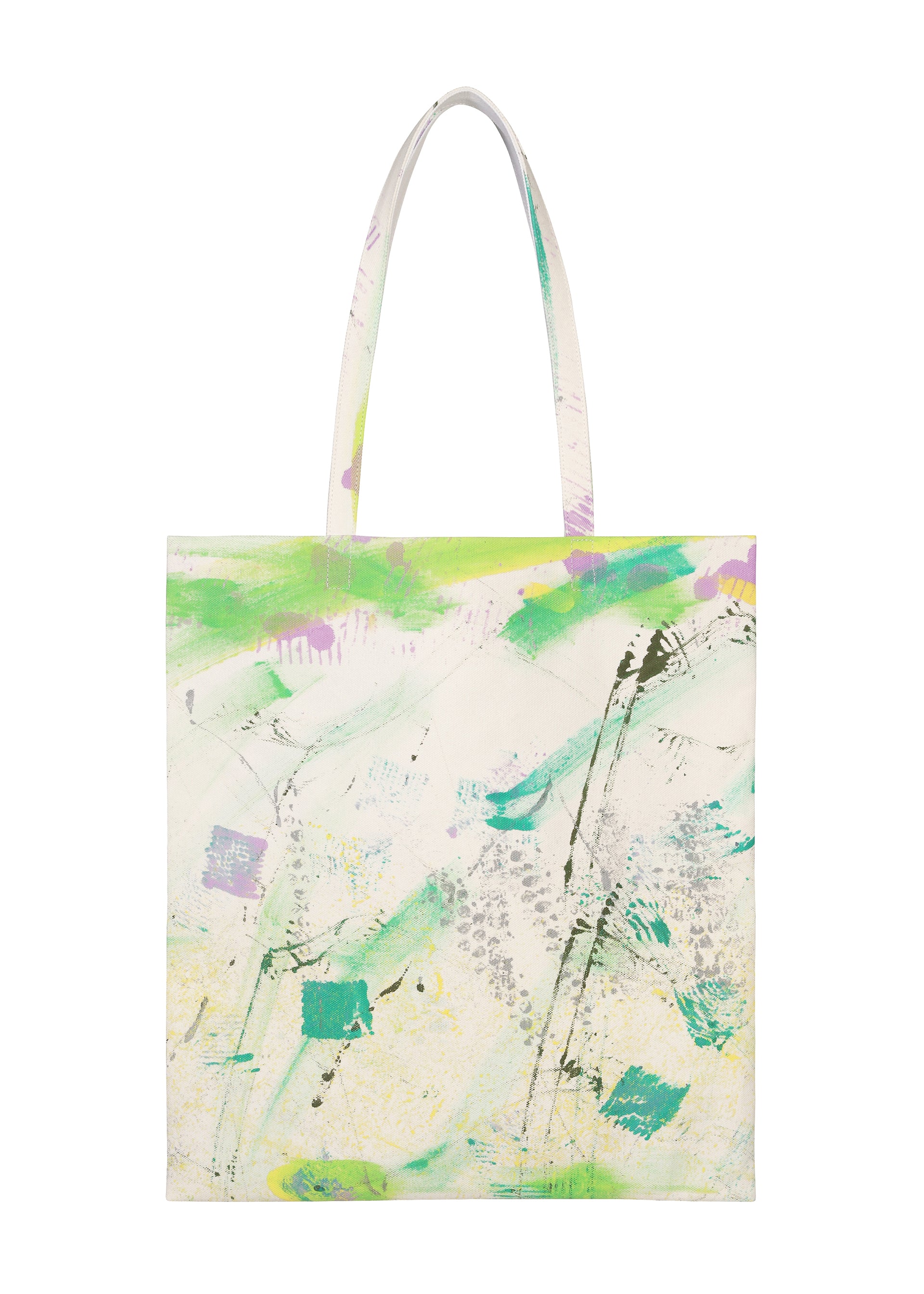 Issey Miyake Good Goods Good Printer's Bag Daikanyama tote fialová s potiskem