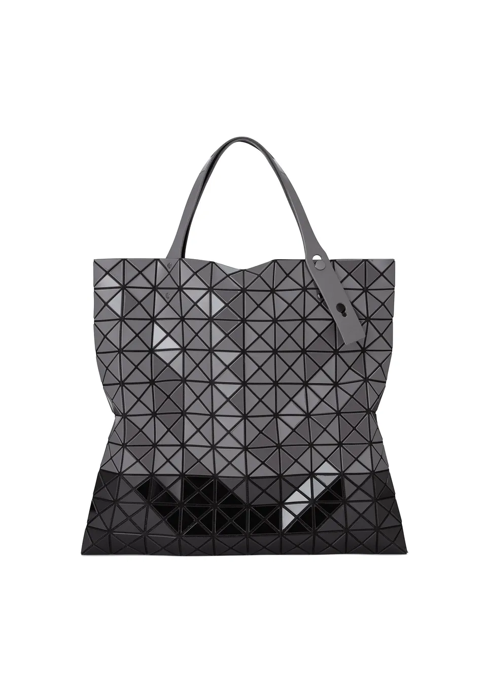 Issey Miyake Prism Bi-Color tote tmavě šedá s černou A4