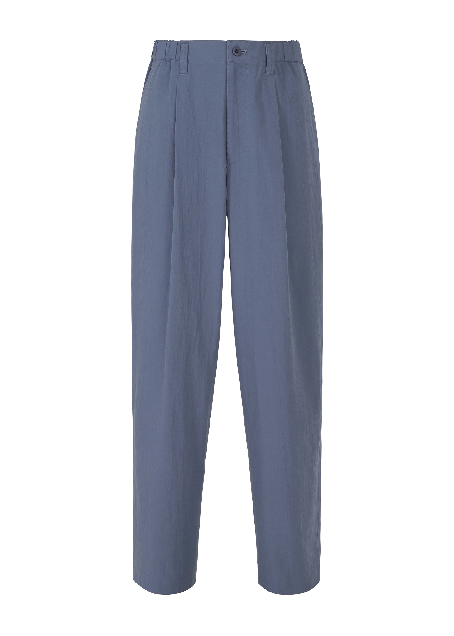 Issey Miyake IM Men Navy Bottoms kalhoty světle šedé bavlna