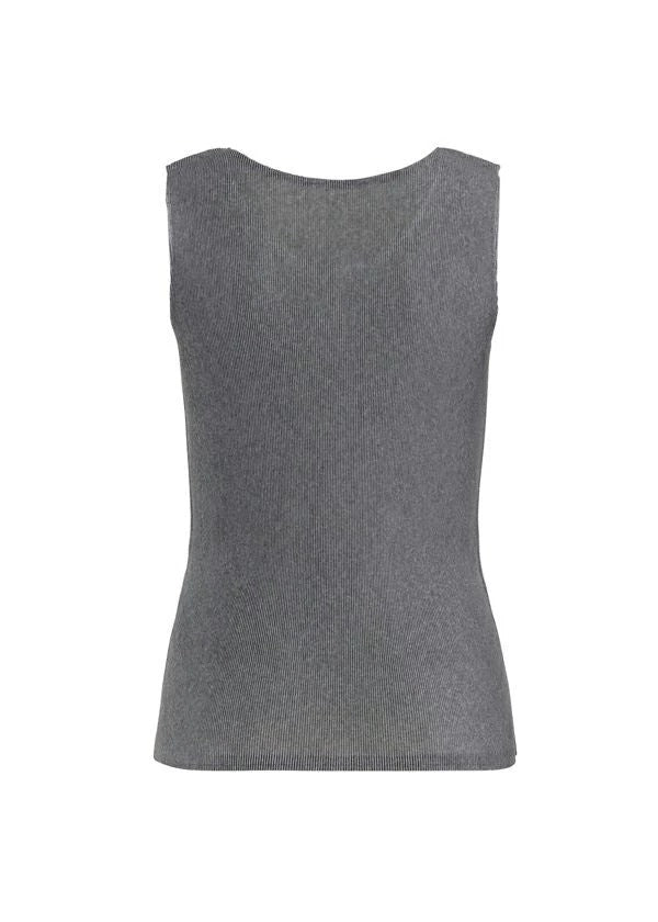 Issey Miyake Mist Basics top světle šedý lehký