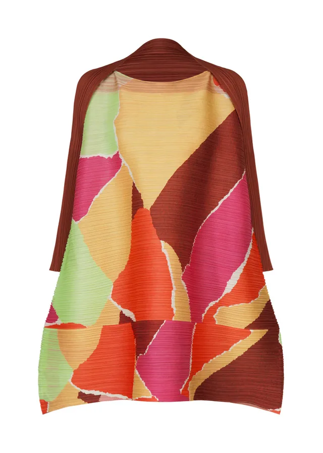 Issey Miyake SURPRISE! tunika oranžová plisovaná