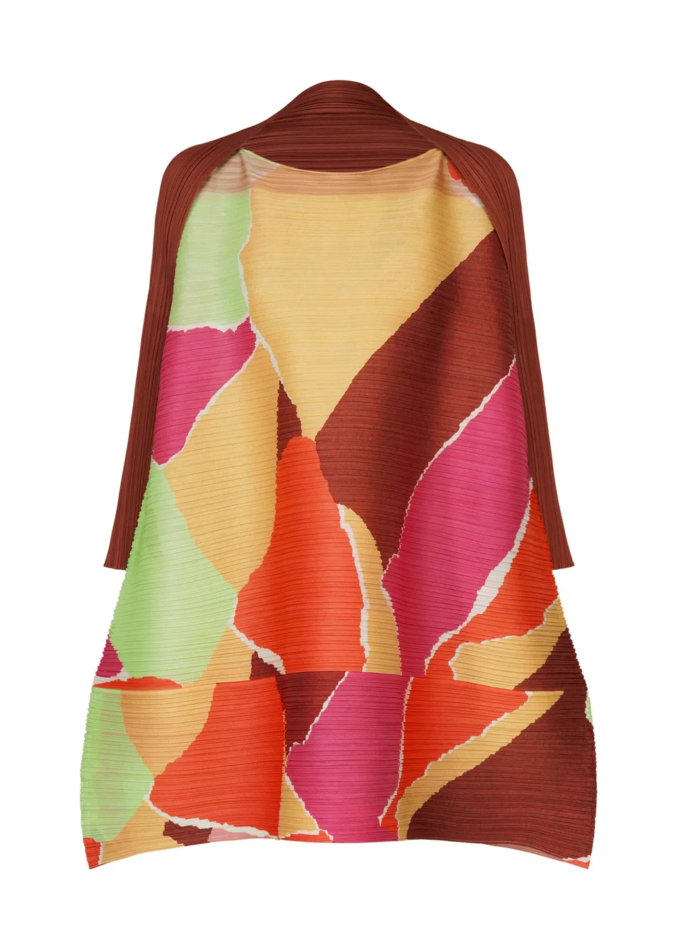 Issey Miyake SURPRISE! tunika oranžová plisovaná