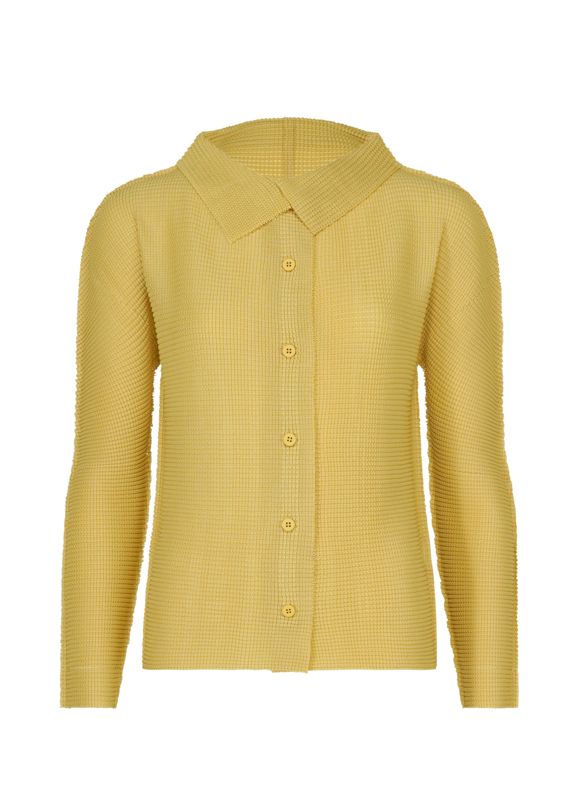 Issey Miyake Knit Stretch Pleats 1 kardigan taupe