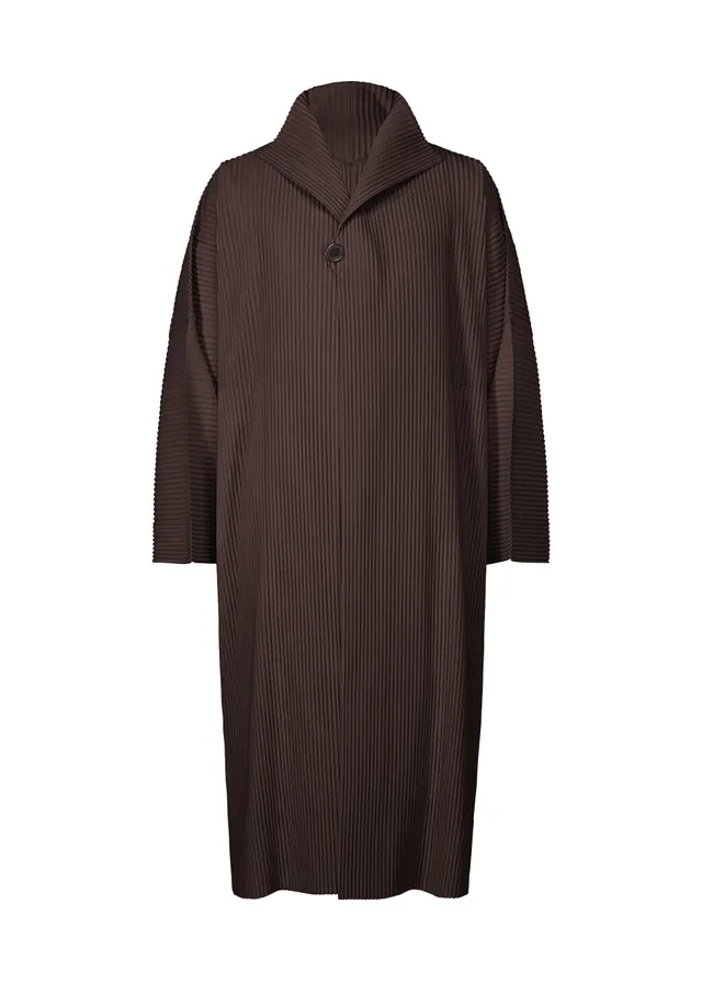 Issey Miyake Homme Plissé Wear or Wrap kabát egg plant black