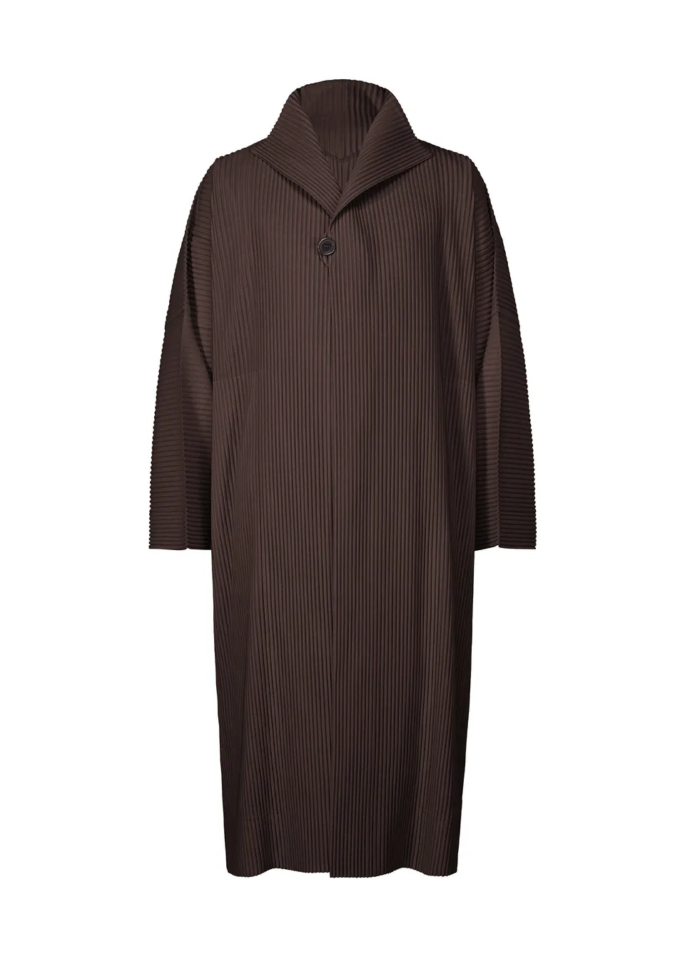 Issey Miyake Homme Plissé Wear or Wrap kabát egg plant black
