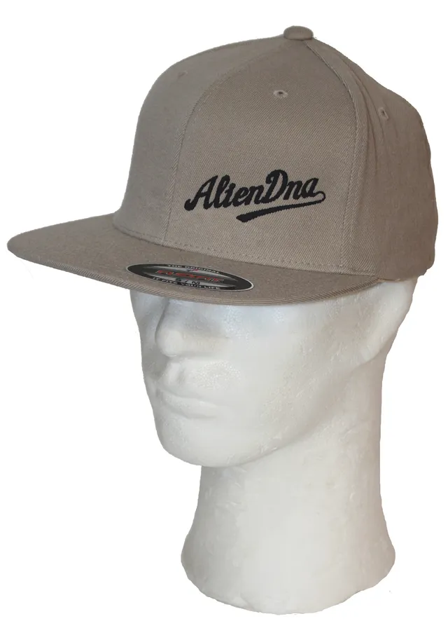 Alien DNA Riders Logo kšiltovka s rovným kšiltem khaki