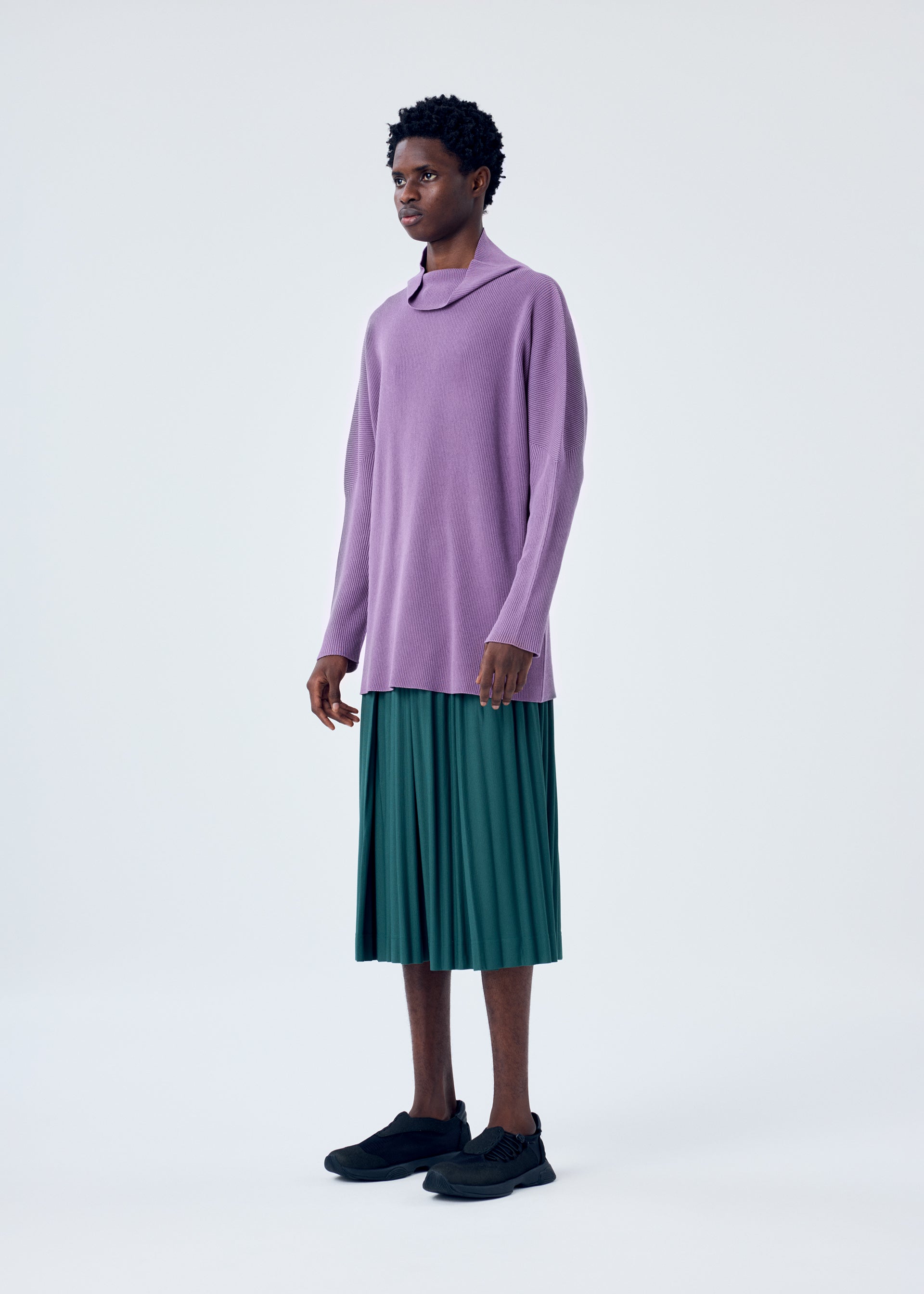 Issey Miyake Basic Knit HP51KN216 pánský rolák šedý úplet