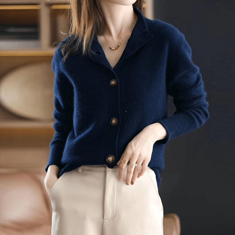 Norielle Intemporelle dámský cardigan béžový na knoflíky