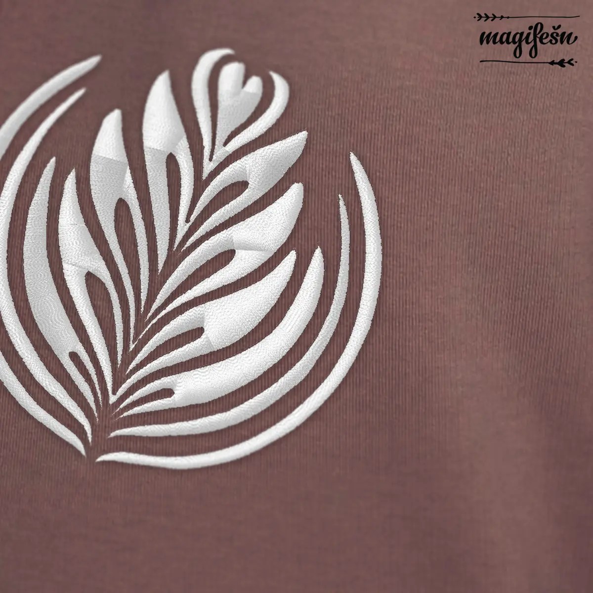 Magifešn BIO mikina CAPS Latte art Tulip s kapucí