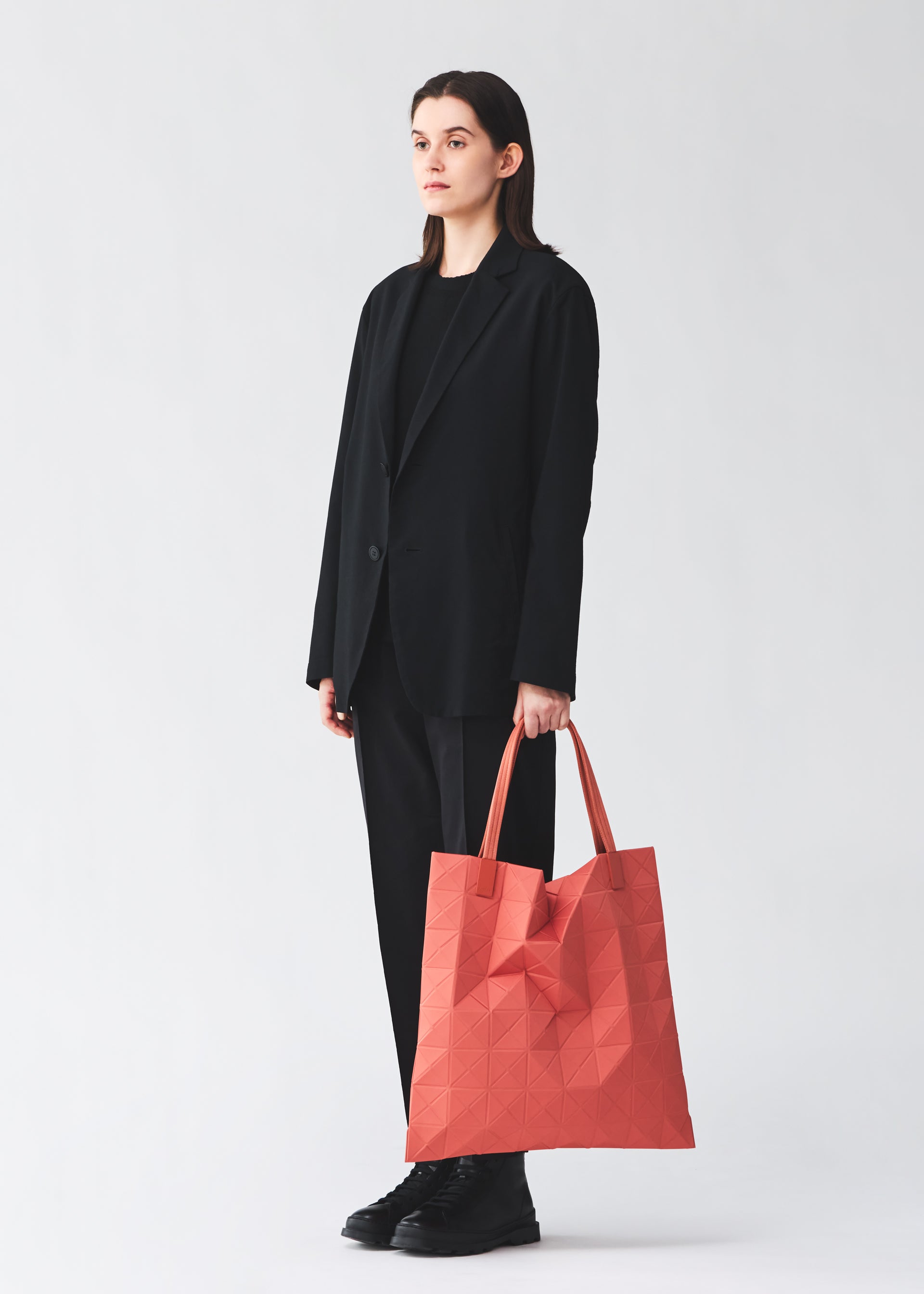 Issey Miyake Track Track large tote taška Gray na notebook