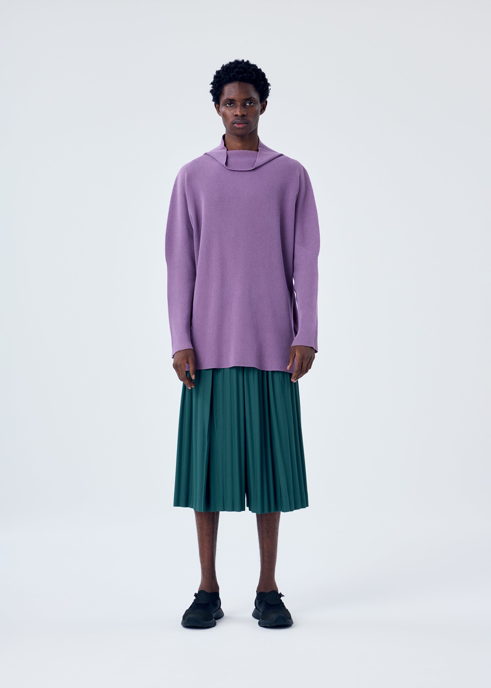 Issey Miyake Basic Knit HP51KN216 pánský rolák šedý úplet