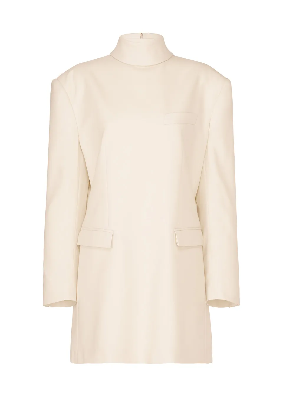 Issey Miyake Untitled tunika černá vlněná rolák