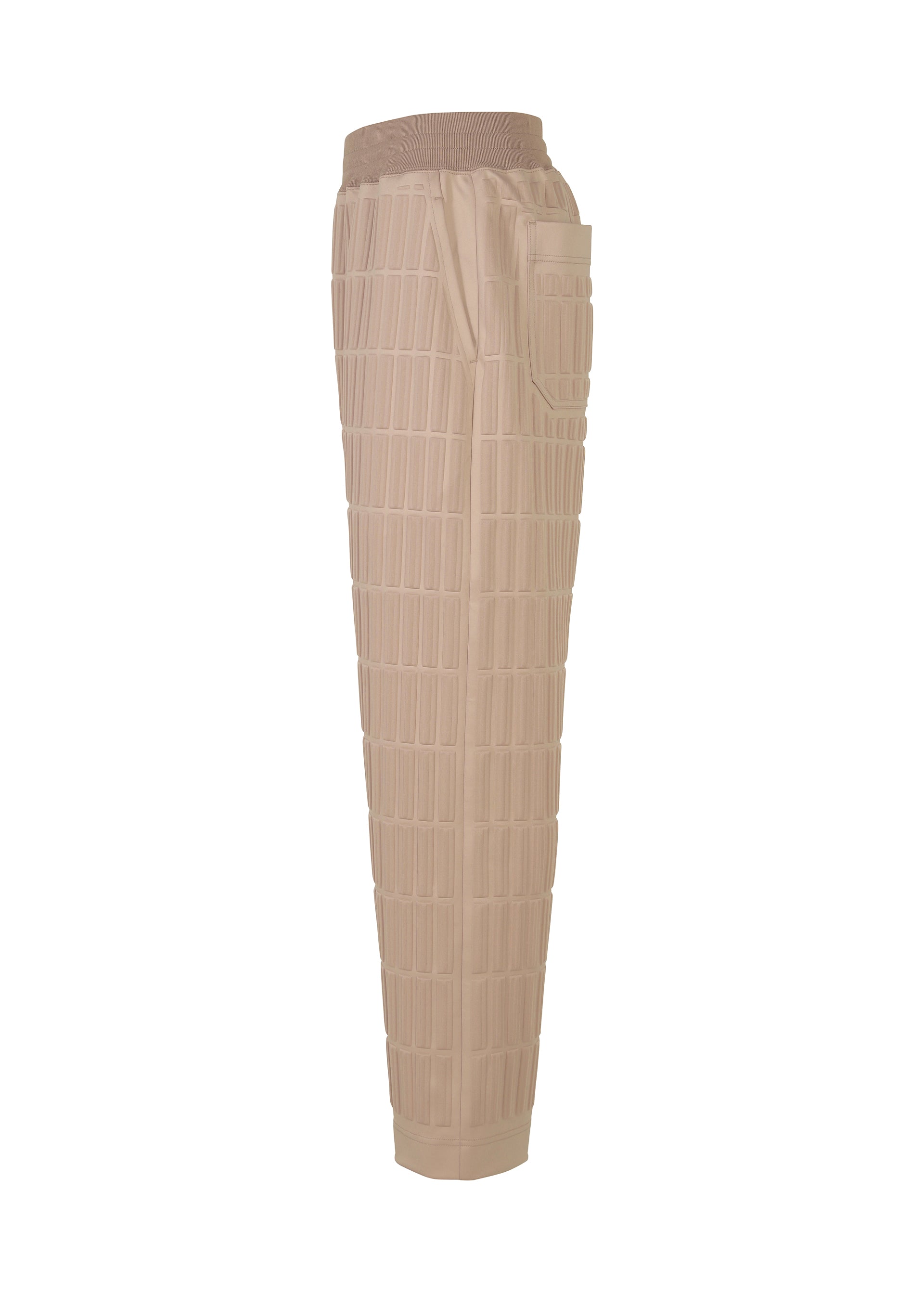 Issey Miyake Type-E 001 kalhoty béžové vel. 3 reliéfní