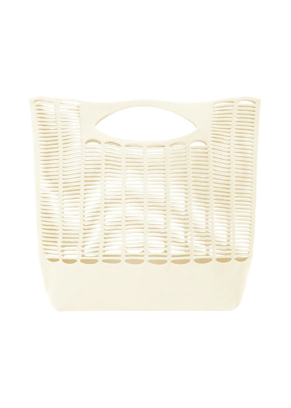 Issey Miyake Good Goods Mokko tote kabelka Off White lehká