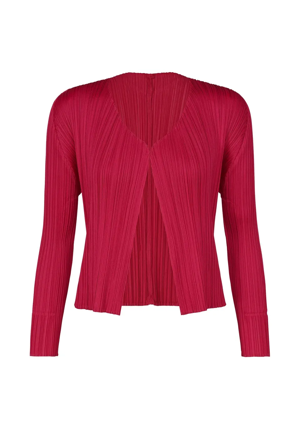 Issey Miyake New Colorful Basics 4 kardigan karmínová 3 krátký