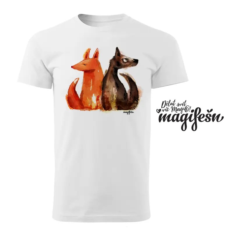 Magifešn XY Liška a vlk tričko bio unisex