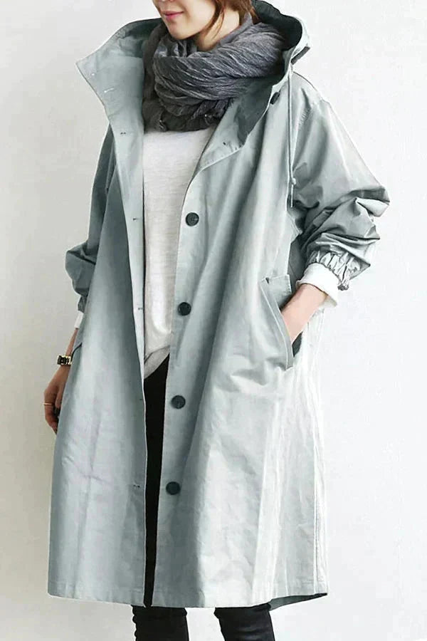 Norielle dámská pláštěnka oversize šedá XS