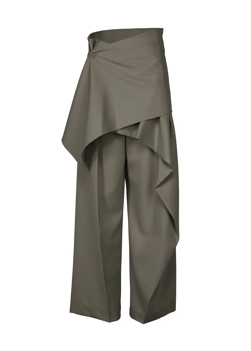 Issey Miyake Lustrous Wool vlněné kalhoty gray