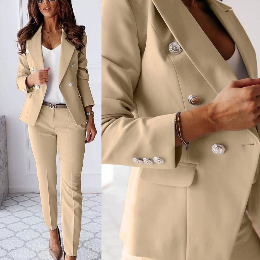 Norielle slim fit kostýmek sako a kalhoty černá