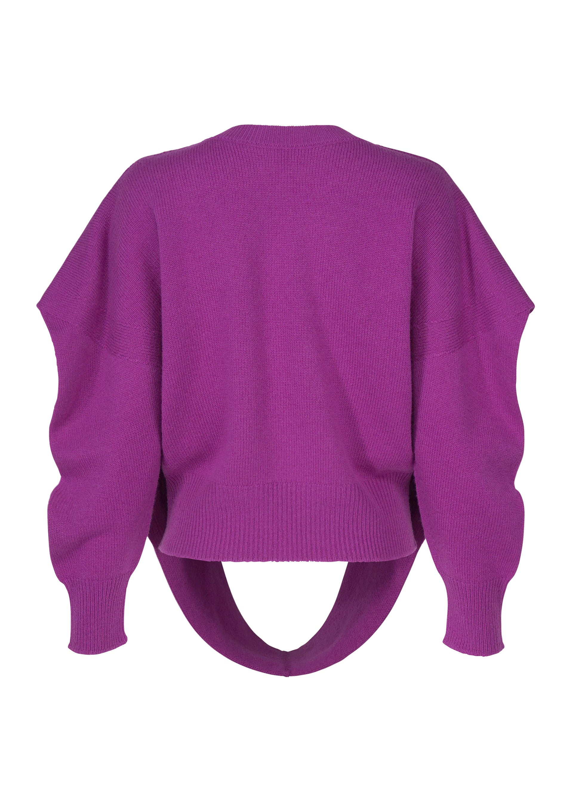 Issey Miyake O Knit vlněný svetr off-white 2