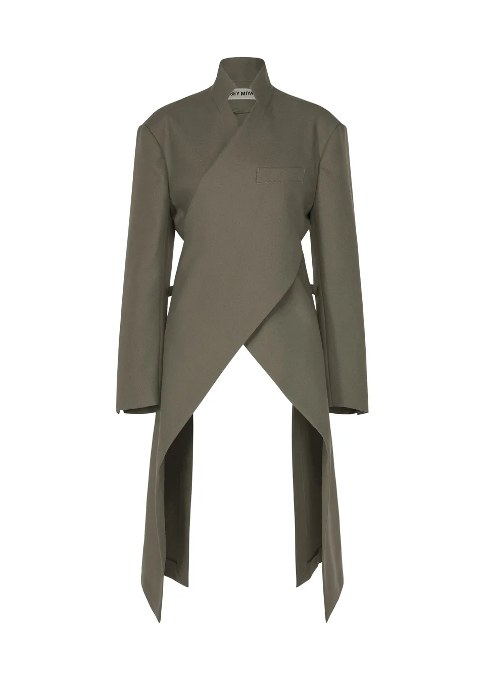Issey Miyake Calligraph IM63FD053 sako šedé vlnene
