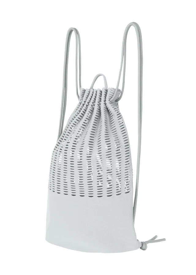 Issey Miyake Mokko Knapsack batoh Sky Gray pletený
