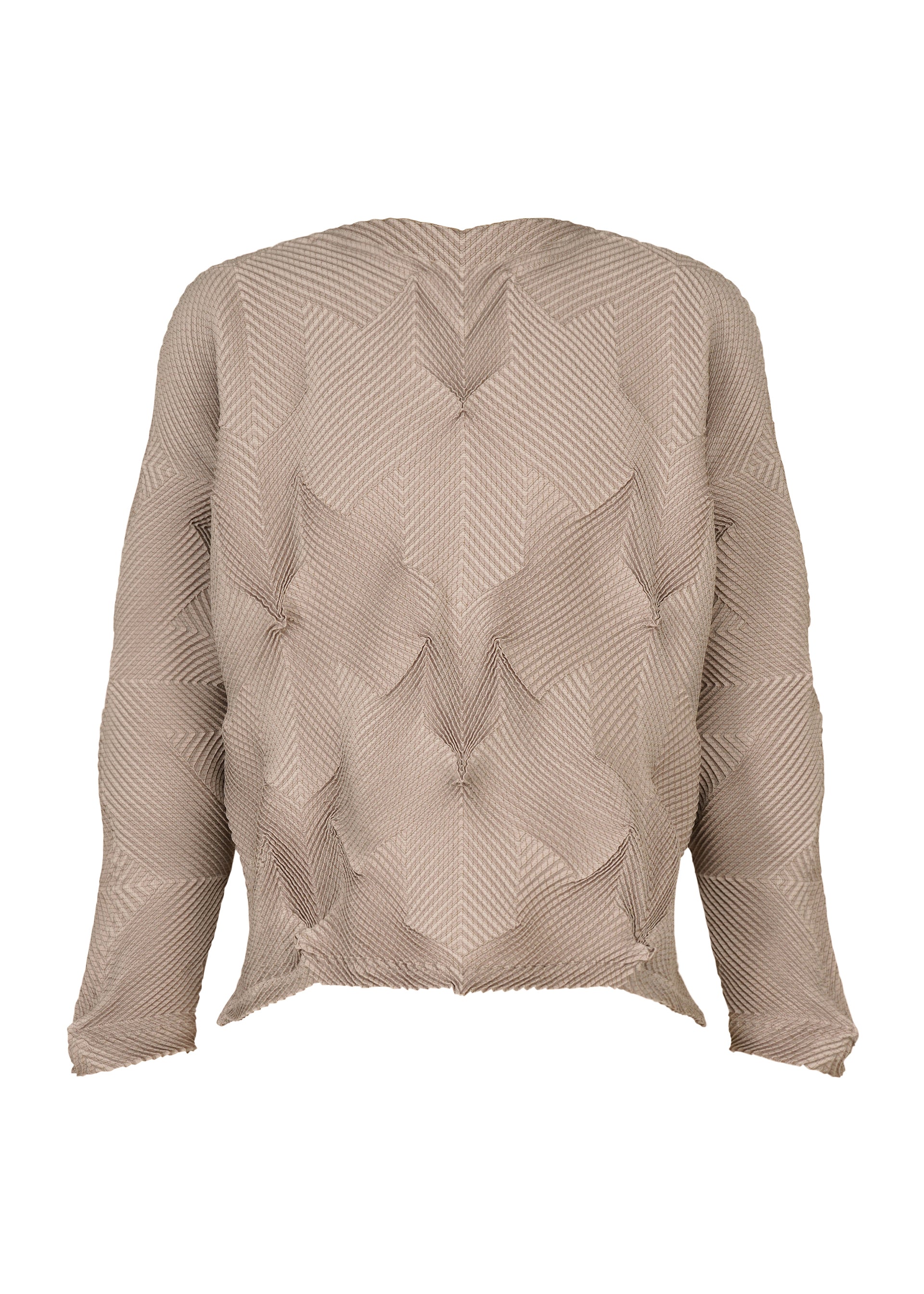 Issey Miyake Type-O 010-1 top béžový kostka