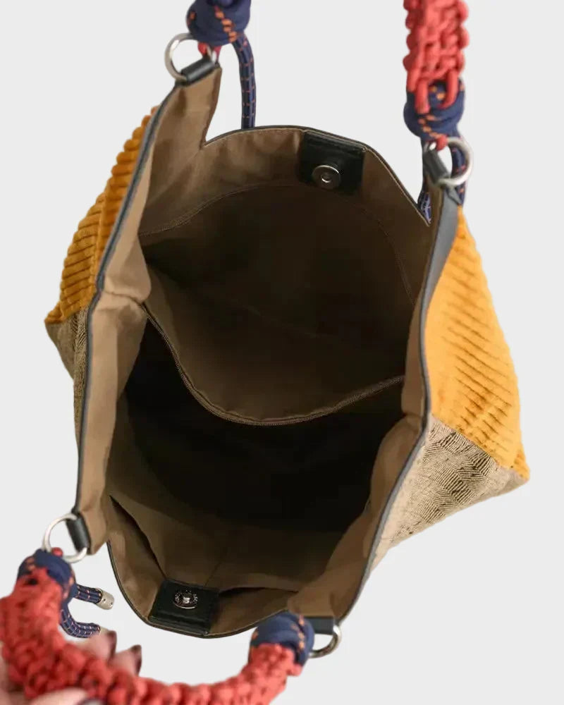 Norielle manšestrová kabelka shopper žlutá