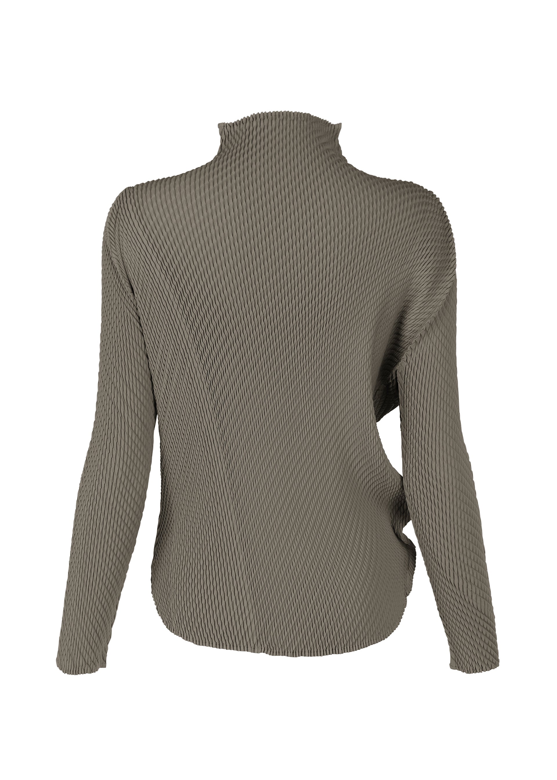 Issey Miyake Misty Pleats rolákový top šedý