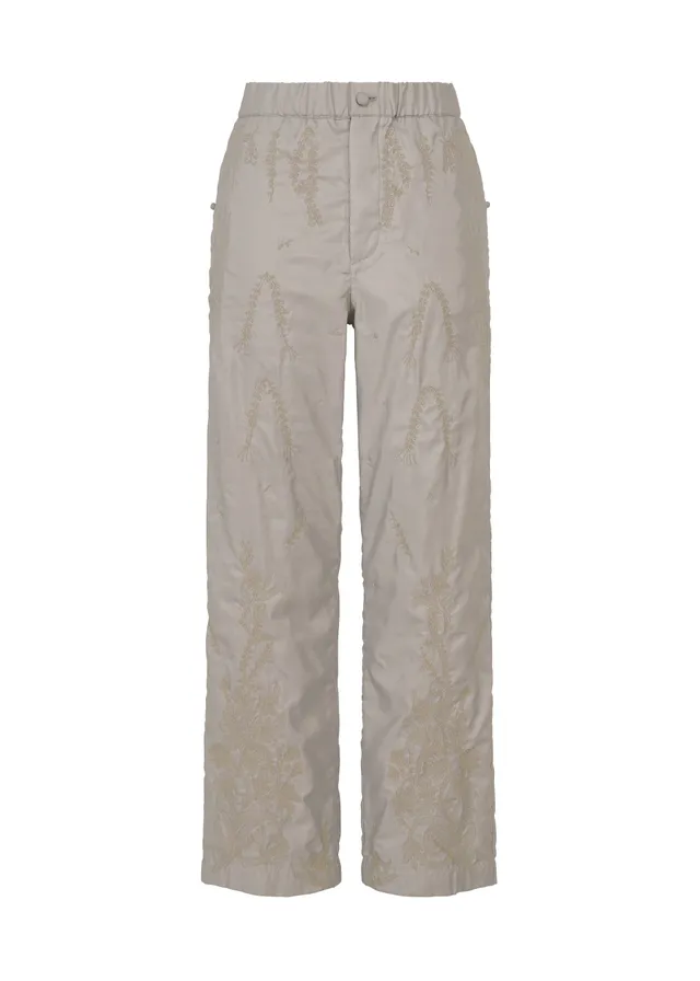 Issey Miyake HaaT Delicate Floral Bhill kalhoty moon gray