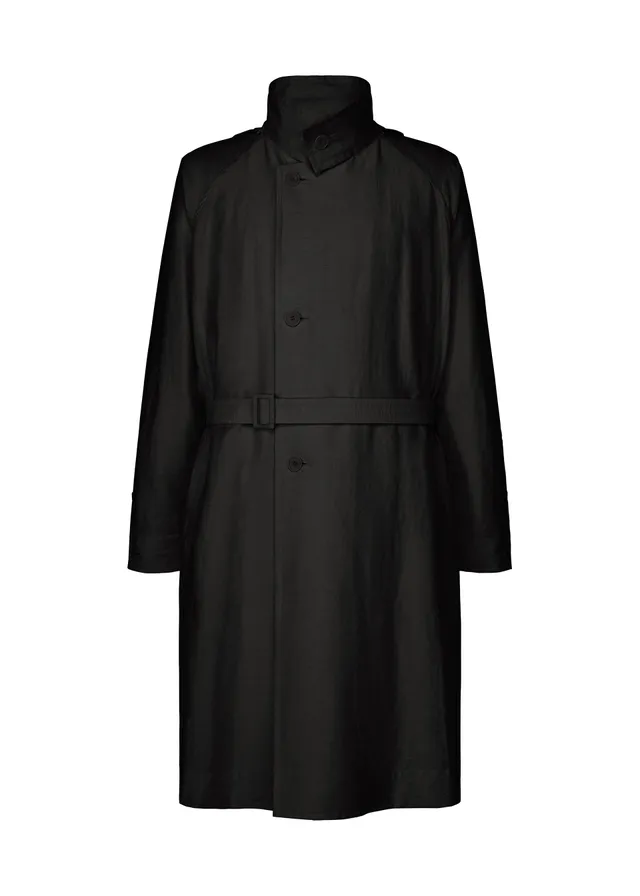 Issey Miyake Opacity kabát černý s kapucí vel. 1 průsvitný