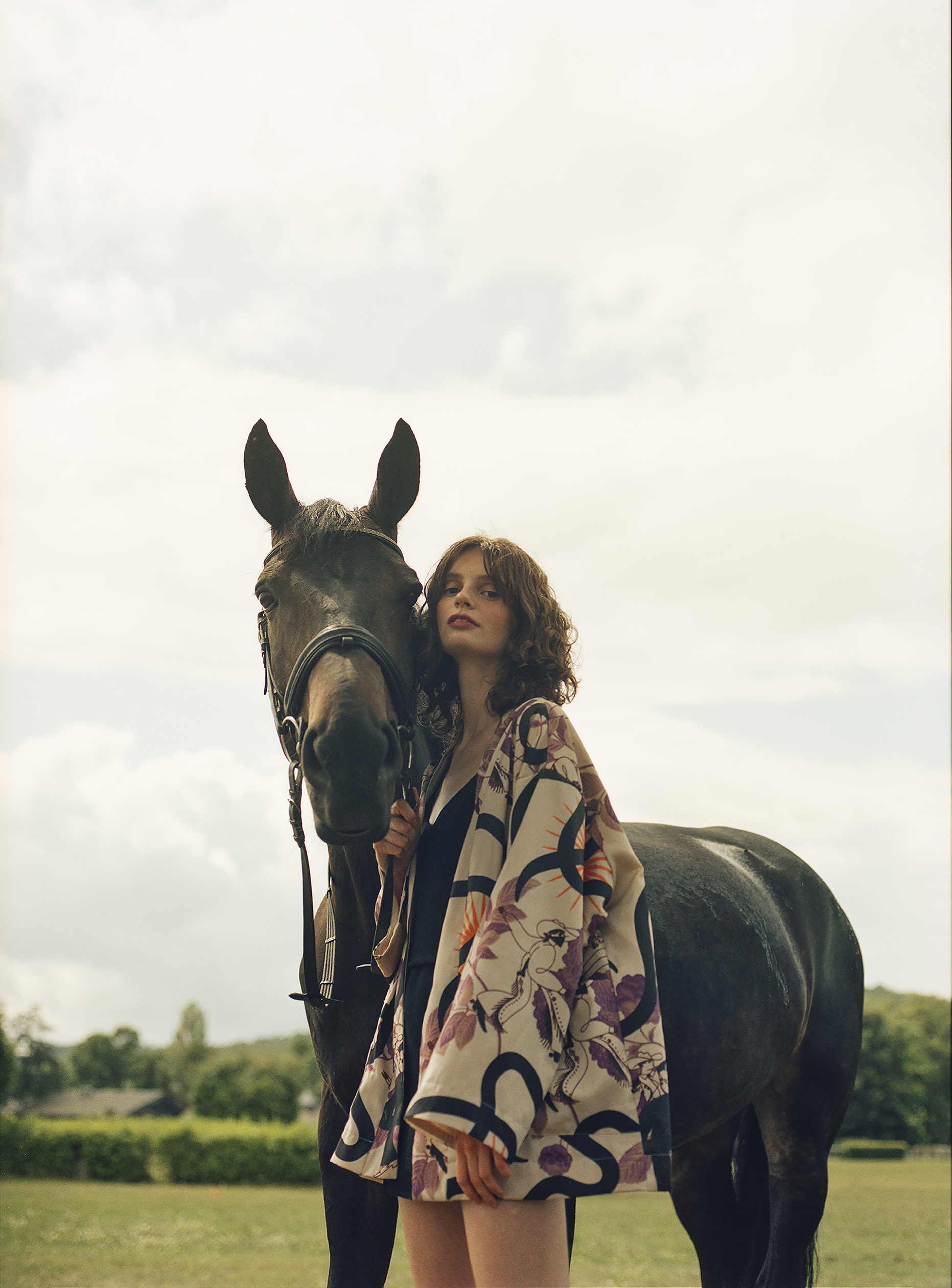 AURELIA & ZWEI FRAUEN Boys from Wyoming kimono s potiskem