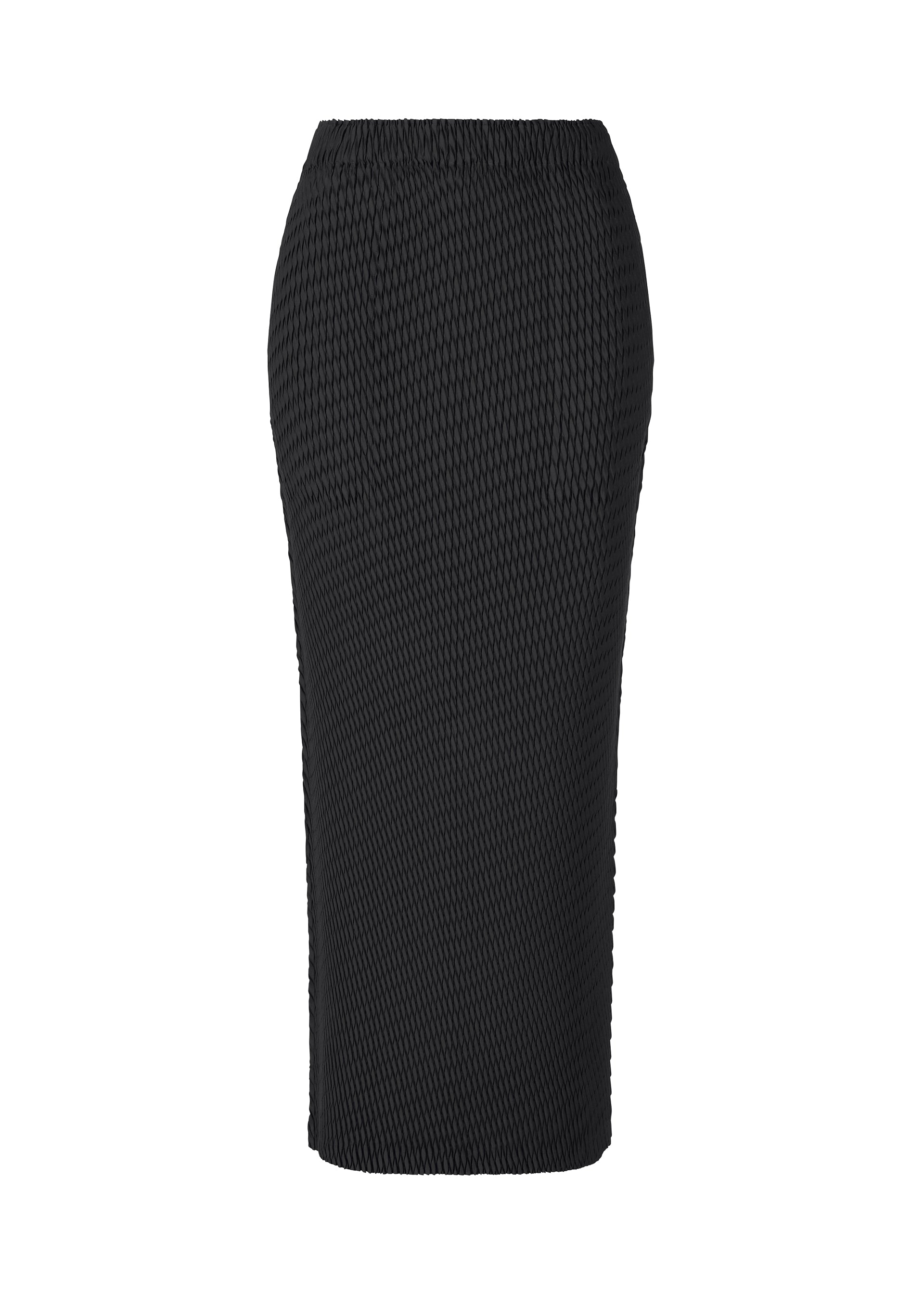 Issey Miyake Sleek Pleats sukně černá saténová