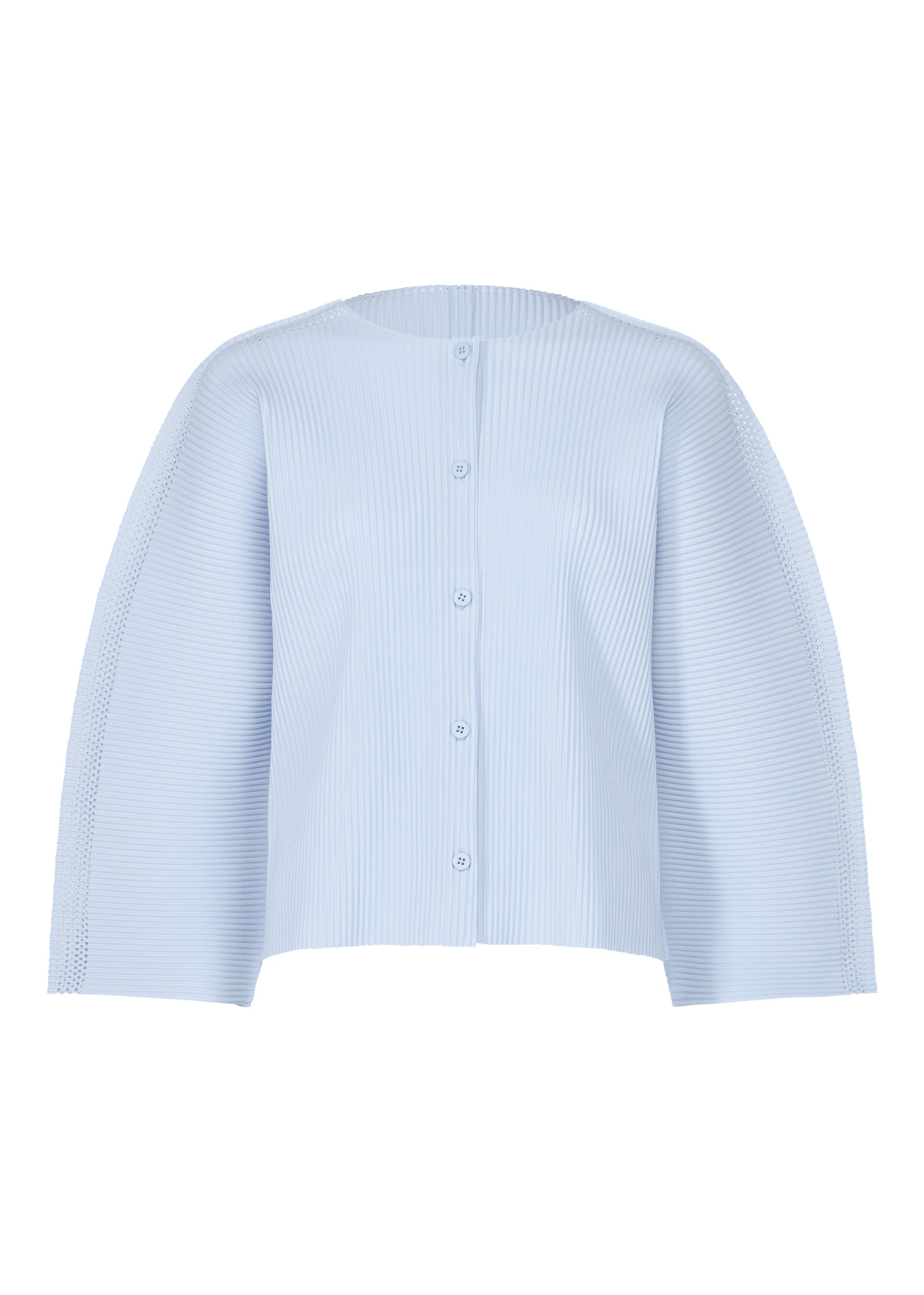 Issey Miyake Mesh Pleats kardigan černý