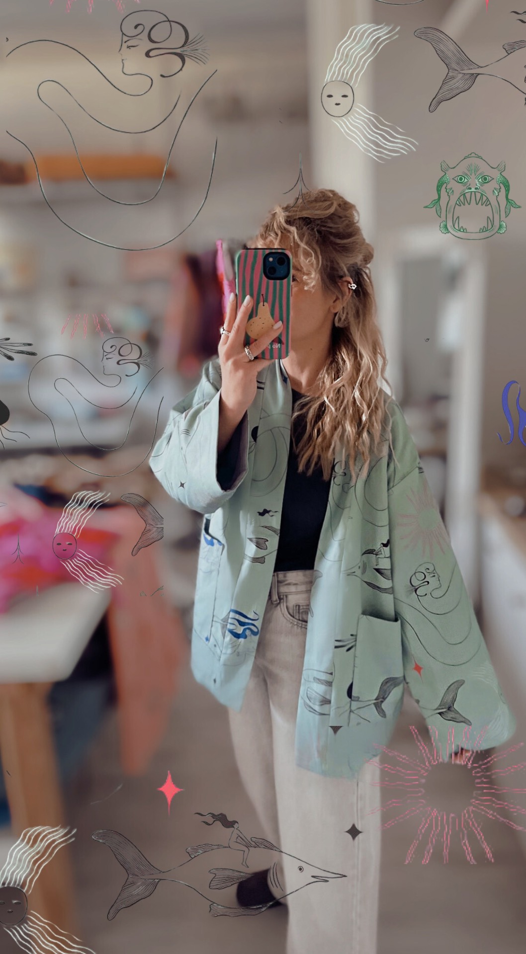 Aurelia & Zwei Frauen Gaja kimono šalvějové