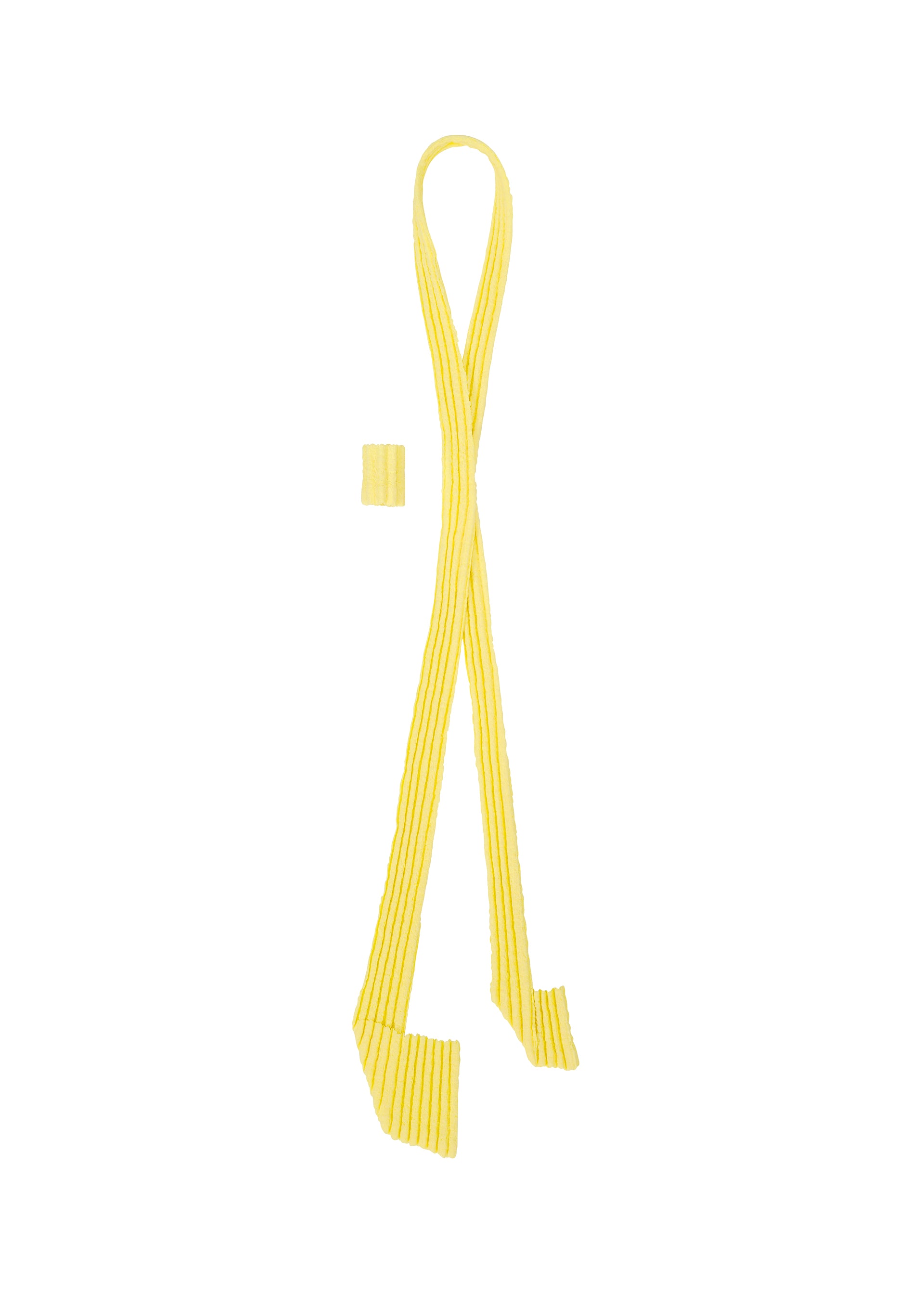 Homme Plissé Issey Miyake Pleated Seersucker kravata zelená