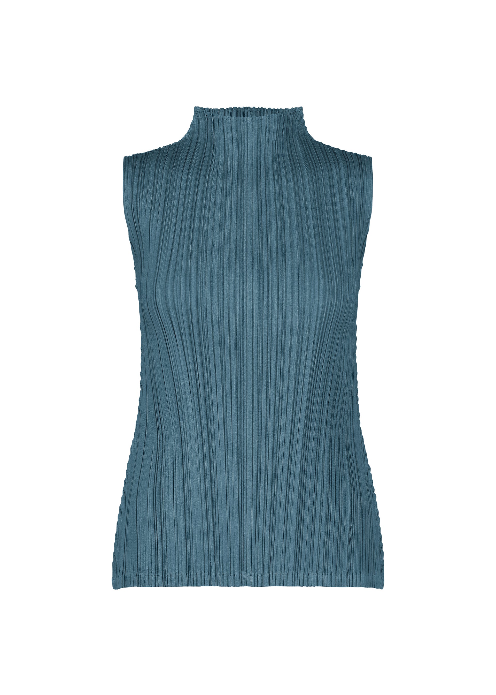 Issey Miyake Mellow Pleats top černý bez rukávů