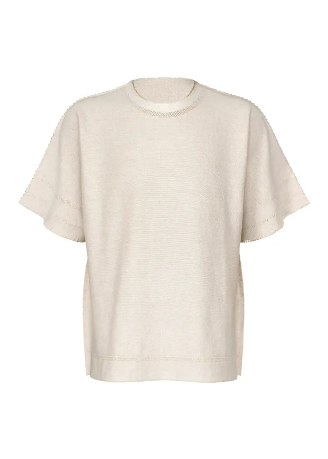 Issey Miyake TYPE-A 001-4 top béžový pletený