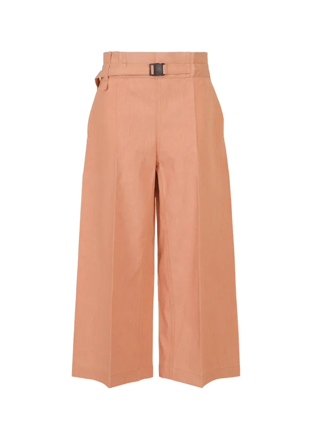 Issey Miyake Flat Denim Seasonal široké kalhoty salmon pink