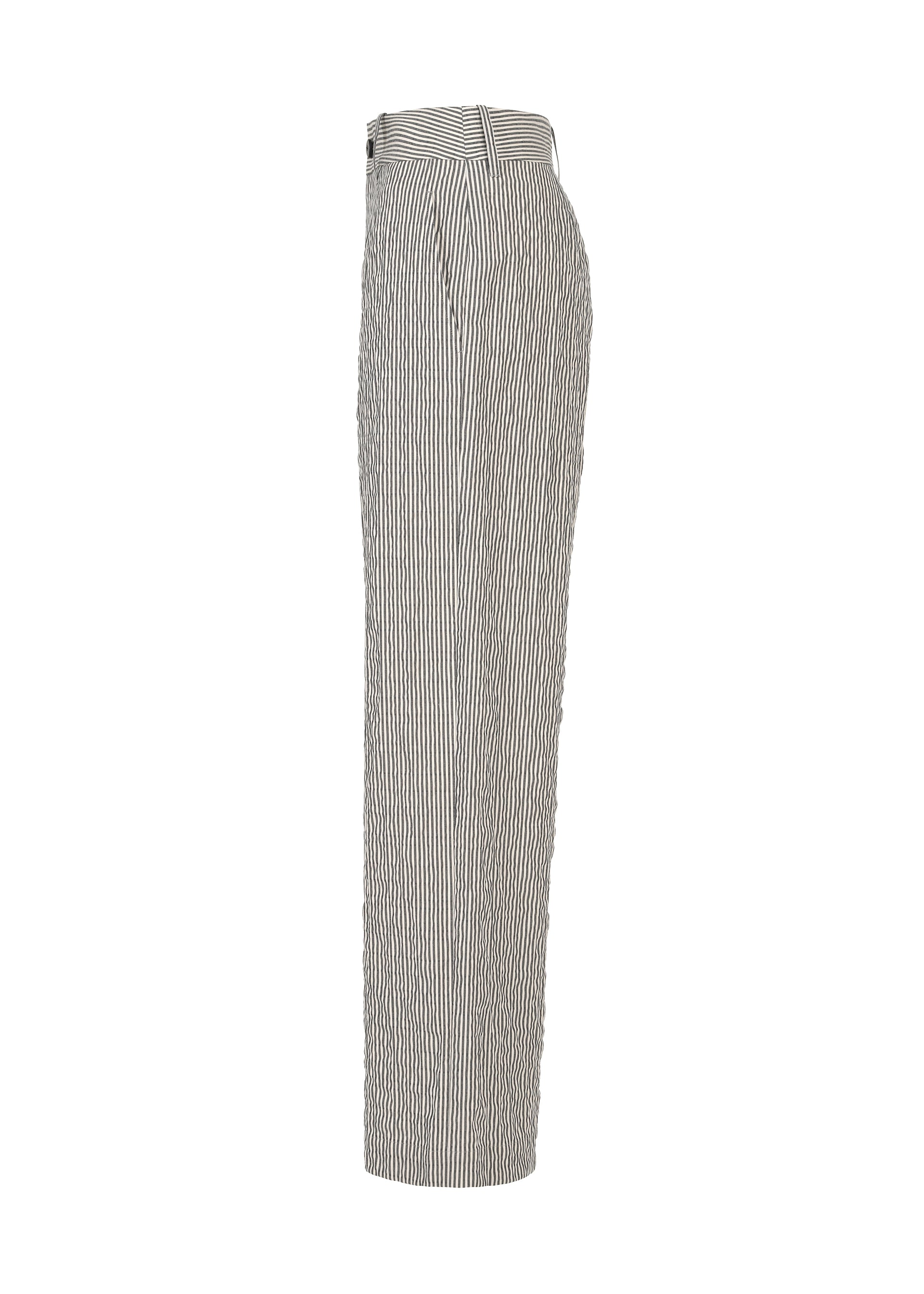 Issey Miyake Ripple Stripe kalhoty bílé vel. 2