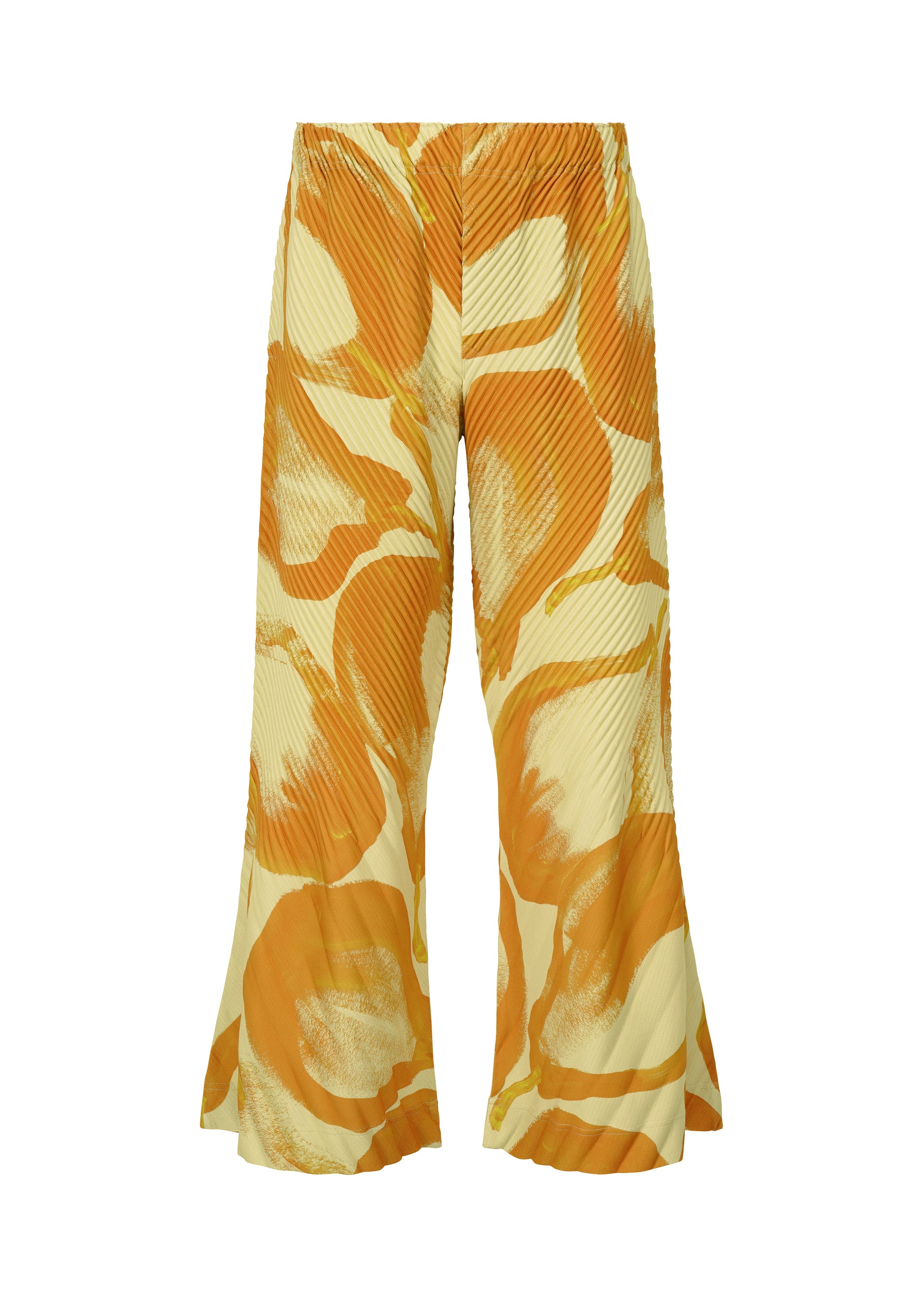 Issey Miyake Homme Plissé Fruits & Vegetables kalhoty šedá potisk