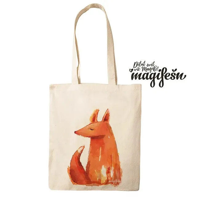Magifešn MEDIUM taška Liška od vlka z recyklované bavlny